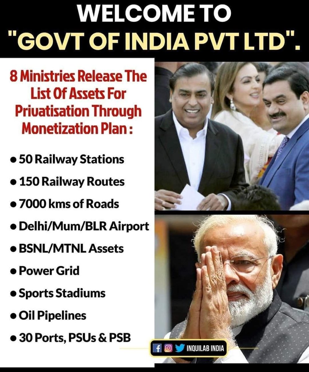 imL_Gupta's tweet photo. जनता ने आपको देश का विकास करने के लिए चुना था, विनाश करने के लिये नहीं।
समझ ही नहीं आता चौकीदार या पूंजीपतियों का साझीदार।
#StopPrivatization
#SavePSUsSaveNation https://t.co/L31wTBdLTY