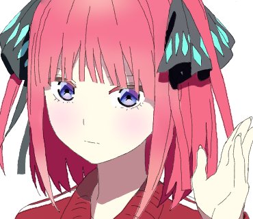 ぴろさんがTwitterに投稿した中野二乃(五等分の花嫁)のイラスト。