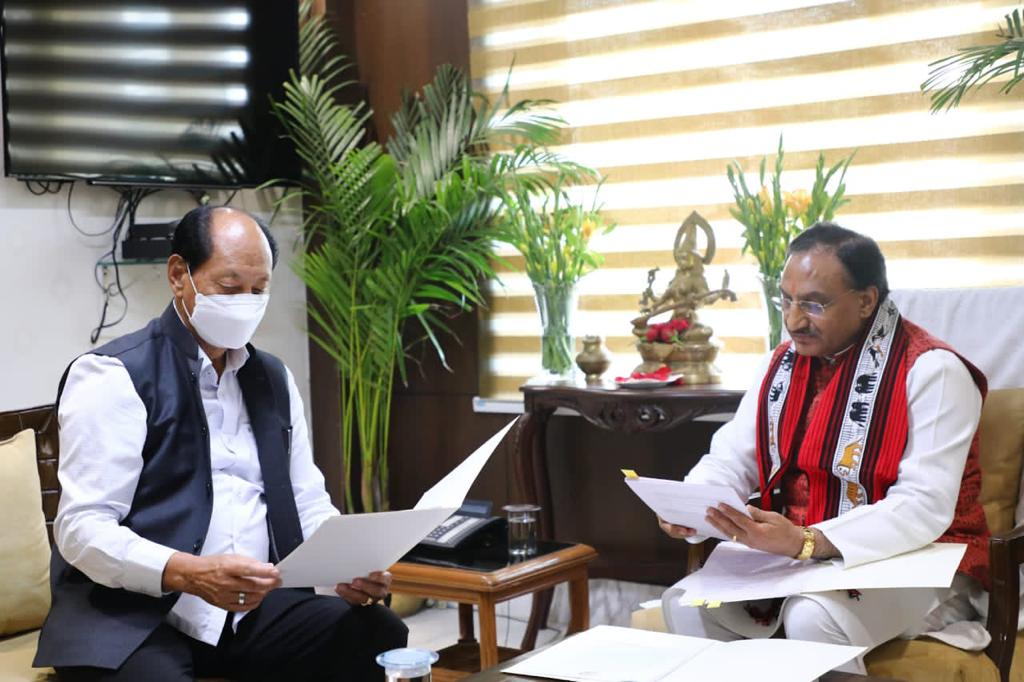 Dr. Ramesh Pokhriyal Nishank (@drrpnishank) on Twitter photo Met the Chief Minister of Nagaland Shri <a href="/Neiphiu_Rio/">Neiphiu Rio</a> today. Discussion was around the setting up of Indian Institutes of Science Education & Research in Nagaland & the implementation of #NEP2020 in the State. Met the Chief Minister of Nagaland Shri <a href="/Neiphiu_Rio/">Neiphiu Rio</a> today. Discussion was around the setting up of Indian Institutes of Science Education & Research in Nagaland & the implementation of #NEP2020 in the State.