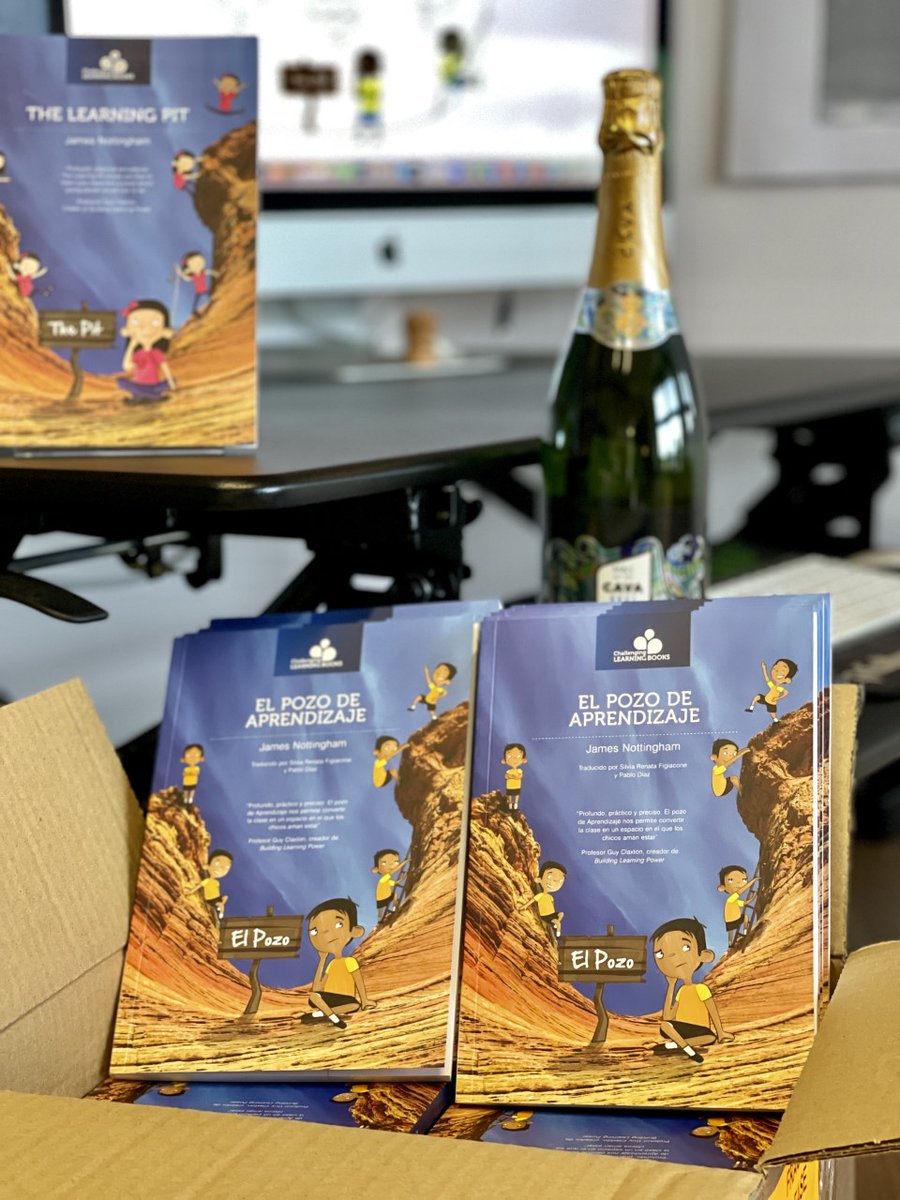 We’re celebrating the arrival of El Pozo at Challenging Learning HQ 🥳 Our 10 books have been translated into many languages but this is the first one available in #Spanish! Crack open the fizz, <a href="/JamesNottinghm/">James Nottingham</a> 🍾 #learningpit #ElPozo