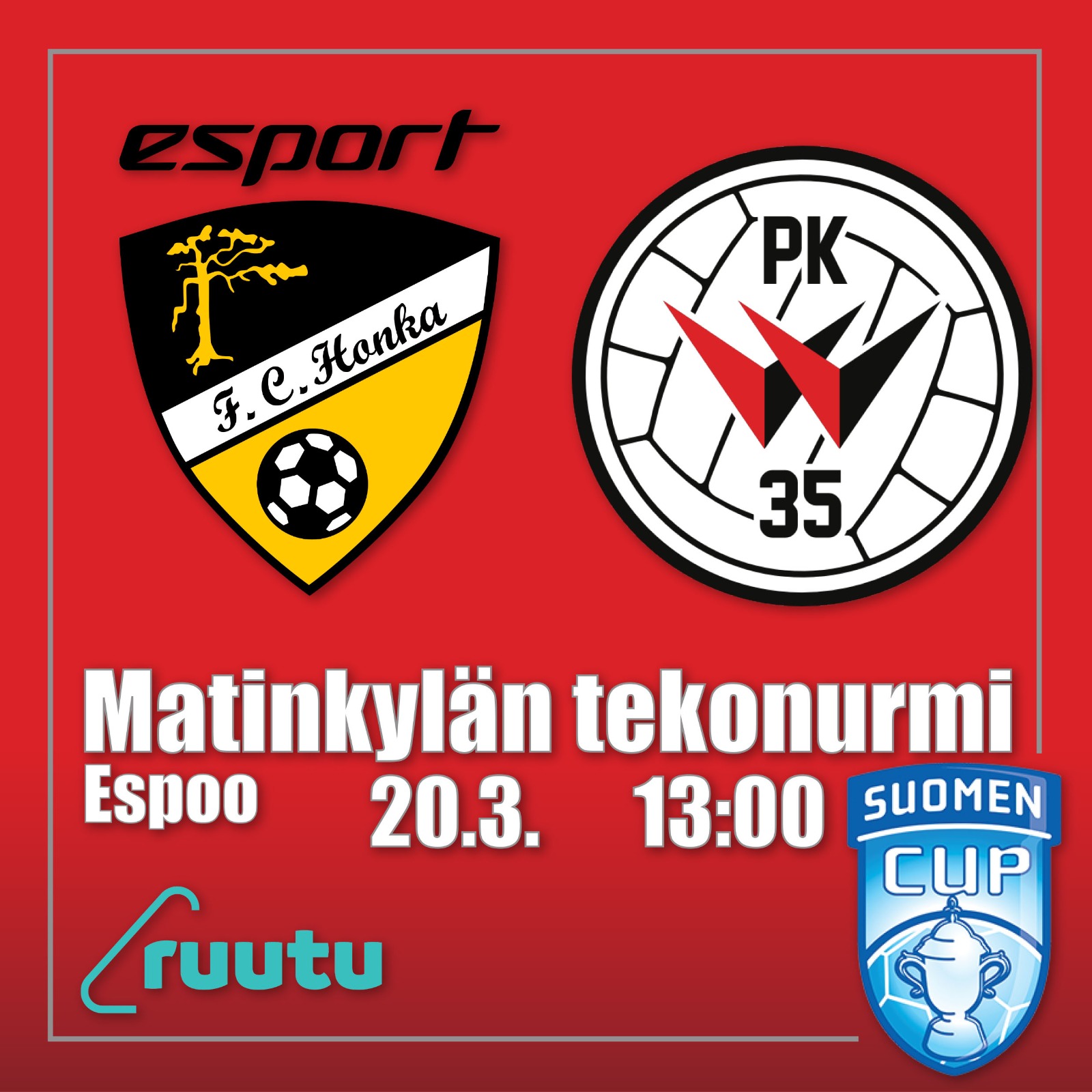 Fc Honka Isannoi Pk Ta Suomen Cupin Puolivalierassa