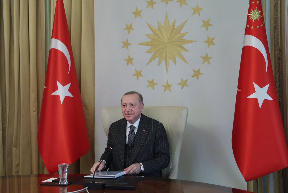 T.C. Cumhurbaşkanlığı (@tcbestepe) on Twitter photo Cumhurbaşkanı <a href="/RTErdogan/">Recep Tayyip Erdoğan</a>, Avrupa Birliği (AB) Komisyon Başkanı Ursula von der Leyen ile video konferans aracılığıyla görüştü. Cumhurbaşkanı <a href="/RTErdogan/">Recep Tayyip Erdoğan</a>, Avrupa Birliği (AB) Komisyon Başkanı Ursula von der Leyen ile video konferans aracılığıyla görüştü.