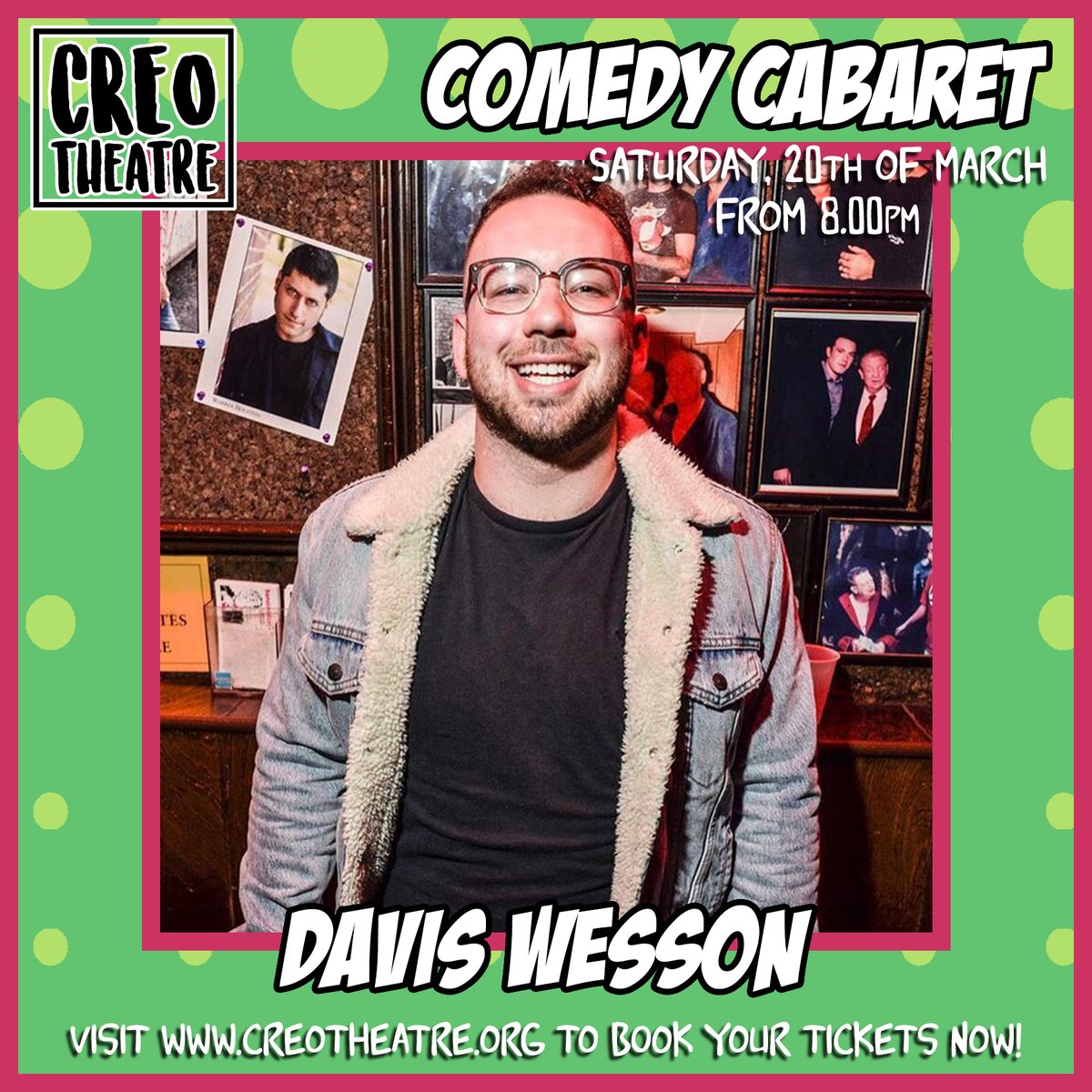 𝘼𝙘𝙩 2 𝙤𝙛 𝙤𝙪𝙧 2 𝙥𝙖𝙧𝙩 𝙞𝙣𝙩𝙧𝙤𝙙𝙪𝙘𝙩𝙞𝙤𝙣 𝙩𝙤𝙙𝙖𝙮!

Now @davis_wesson has been keeping up with the virtual comedy all through lockdown and we’re so pleased to have him in our line up. He’s going to give you some belly laughs you won’t be able to shake off.
.