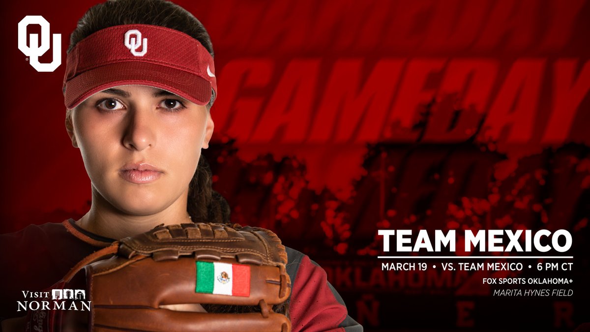 Oklahoma Softball (@ou_softball) on Twitter photo Β‘ππ’π―π! Gameday with <a href="/TeamMexicoSB/">Mexico Softball WNT</a> at our π‘.
π Team Mexico
π 6 p.m. CT
πΊ <a href="/FOXSportsOK/">Bally Sports Oklahoma</a>+
π bit.ly/3cXPJlb
π» bit.ly/3aSmZaS
#ChampionshipMindset Β‘ππ’π―π! Gameday with <a href="/TeamMexicoSB/">Mexico Softball WNT</a> at our π‘.
π Team Mexico
π 6 p.m. CT
πΊ <a href="/FOXSportsOK/">Bally Sports Oklahoma</a>+
π bit.ly/3cXPJlb
π» bit.ly/3aSmZaS
#ChampionshipMindset