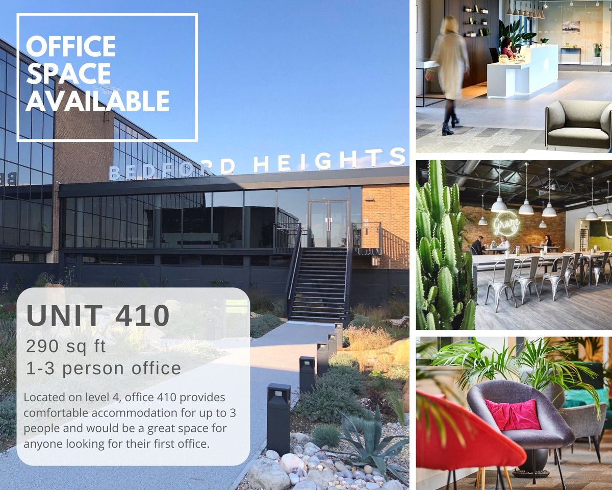 bedfordheight's tweet photo. SMALL #OFFICE AVAILABILITY 📢

Located on level 4, office 410 provides comfortable accommodation for up to 3 people and would be a great space for anyone looking for their #firstoffice.

If you'd like to book a viewing, please email Lindsay@verve-properties.co.uk
 
#bedford https://t.co/gdsJdKK6l5