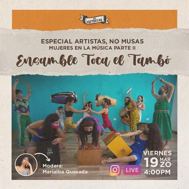 _lashistoricas's tweet photo. ¡HOY - ARTISTAS, NO MUSAS: ENSAMBLE TOCÁ EL TAMBÓ! ��🥁

¡Feliz fin de semana!
Estamos muy felices de cerrar nuestra semana de mujeres en la música compartiendo a través de Instagram Live con las chicas del Ensamble Feminista de Percusión Tocá el Tambó. 🌈🌿

+info en la imagen https://t.co/YbtSJSfGuL