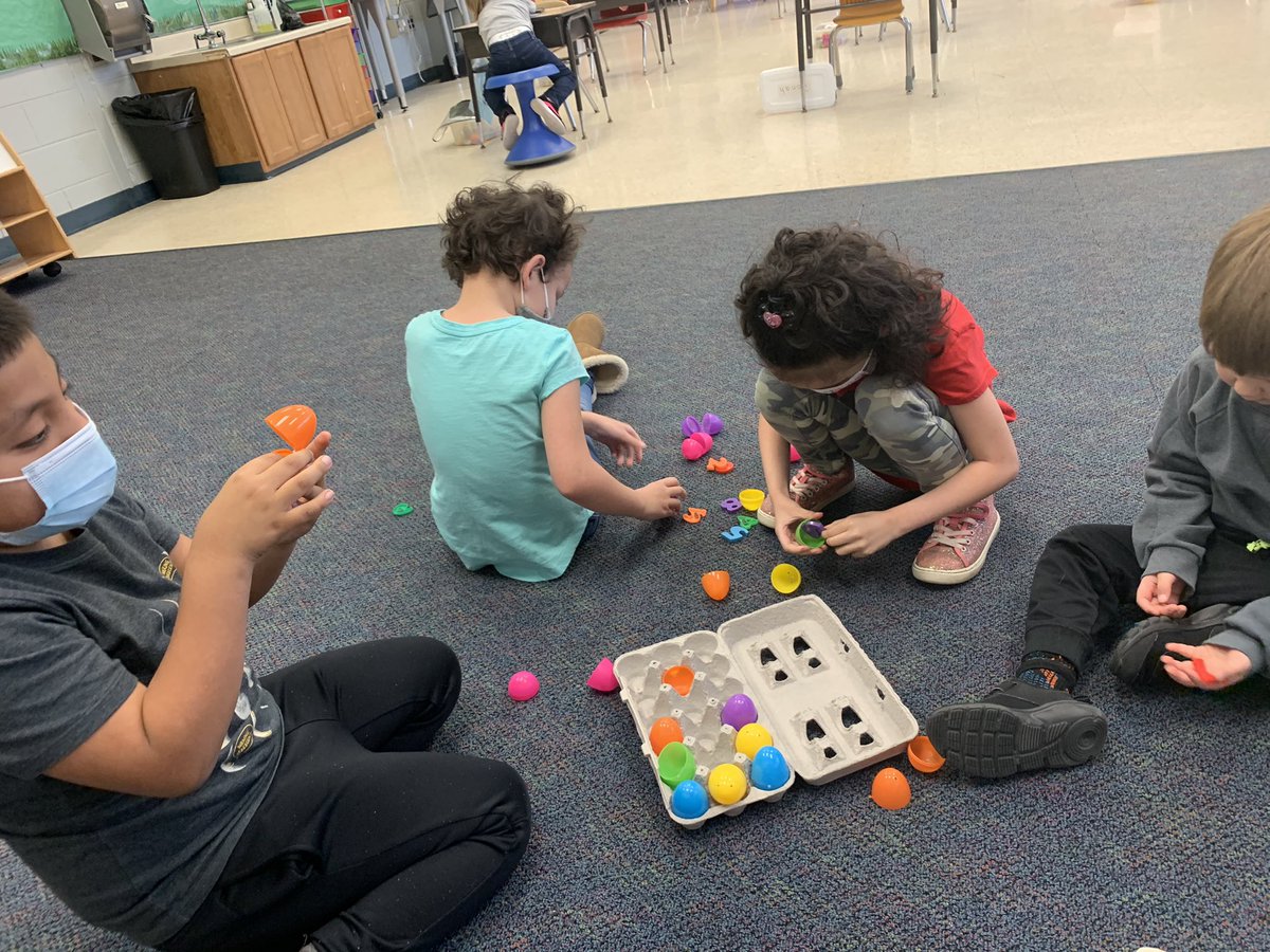 Spring time skills! Quick review of our knowns between shapes, letters, numbers, sounds, quantities, sharing and turn taking! #TigerStrong