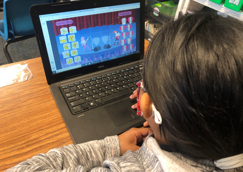 MitsAngie's tweet photo. The excitement over @SMART_Tech Smart Learning Suite Online is real! 3rd grade Ss @northwoods_elem used strategies to show equivalent fractions through #smartlearningsuite engaging and interactive lessons! #onslowdlt https://t.co/xxCwTIkDbm