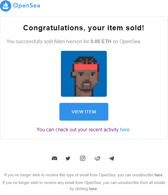 HallNba's tweet photo. Allen Iverson portrait is sold!🤟 @alleniverson @opensea https://t.co/aN6bTnLZdw #NFT #cryptoart  #NBA #opensea #NFTartists #nftcollector #NFTs #artwork @opensea https://t.co/8Y3mULMjtv
