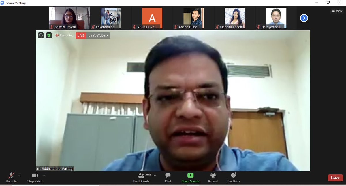 IIM_I's tweet photo. The Industry Interface Office of #IIMI organized an #ExpertTalk for the students of Medi-Caps University, #Indore on March 19, 2021 under the #ExpertTalkSeries. Prof. Siddhartha K. Rastogi, Faculty, #IIMIndore shared insights on the topic “The #Economic Trajectory of India”. https://t.co/gdGOstoM31