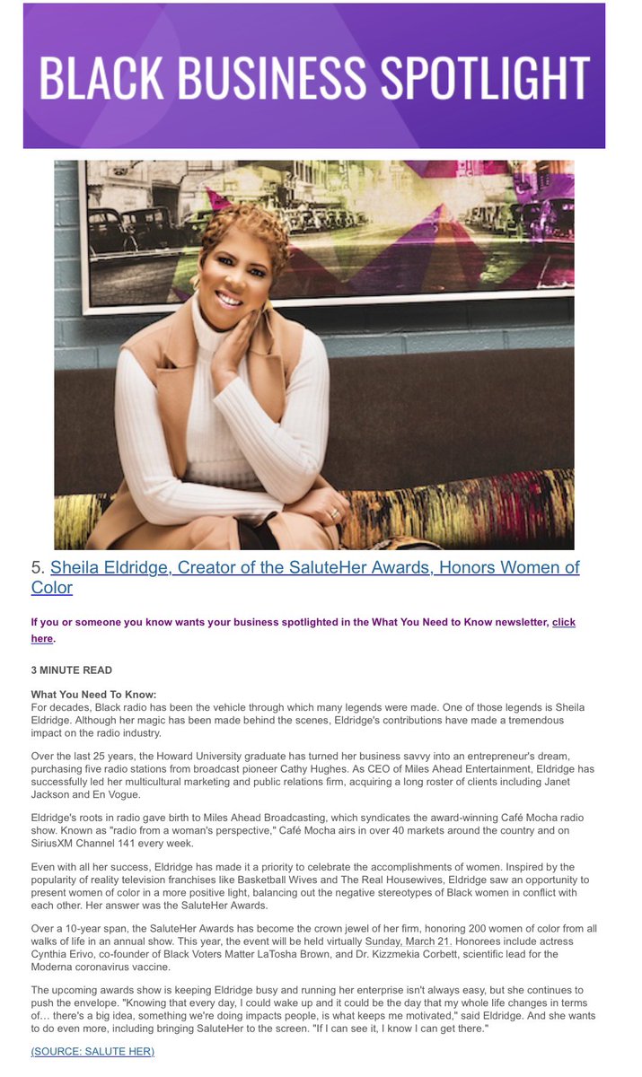 Our CEO Sheila Eldridge featured on blackamericaweb.com 🙌🏾