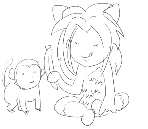 記憶だけで描いたチャム 