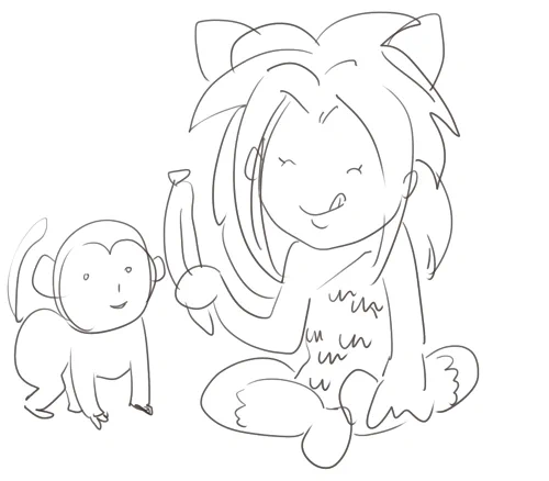 記憶だけで描いたチャム 