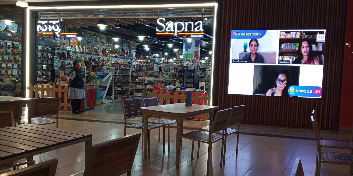 saffrontrail's tweet photo. The online launch and chat went off great thanks to Sapna Book House @natasha_doshi and @LoveleenArun / @BloomsburyIndia 

You can watch it here https://t.co/0nV6t4fum9 https://t.co/gtazaSvZws