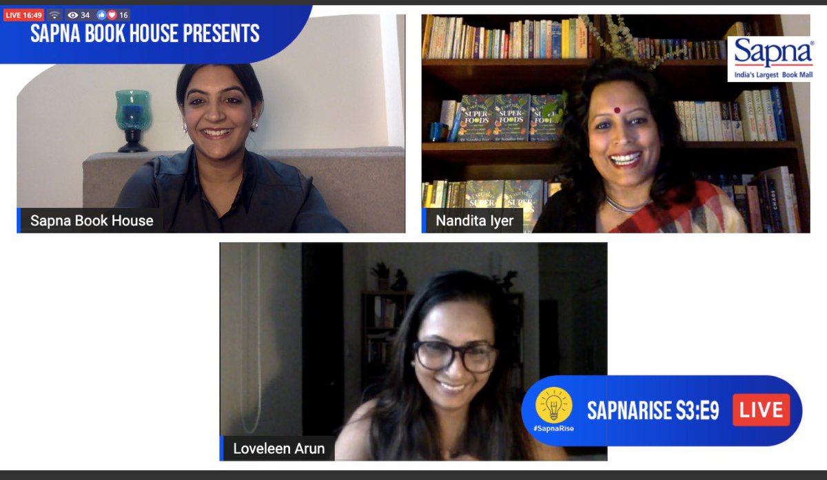 saffrontrail's tweet photo. The online launch and chat went off great thanks to Sapna Book House @natasha_doshi and @LoveleenArun / @BloomsburyIndia 

You can watch it here https://t.co/0nV6t4fum9 https://t.co/gtazaSvZws