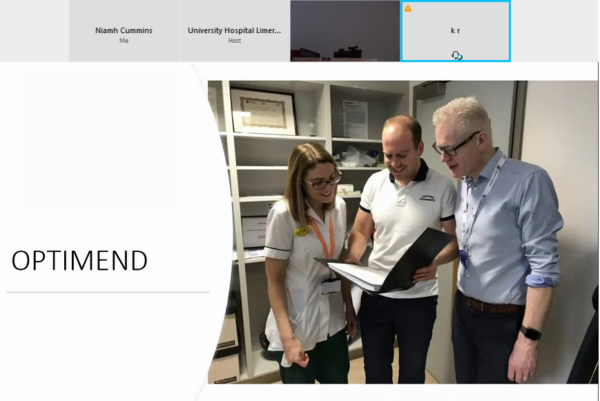 CumminsNM's tweet photo. @KatieRobinsonOT presenting an overview of the amazing work of @ARC_UL at #GrandRounds @CERC_UHL @HRI_UL @ULHospitals #Collaboration #ExcellentResearch #CapacityBuilding #KnowledgeTranslation #ResearchImpact Pic of the #OPTIMEND Team led by @galvin_rose @REDSPoT_IE @damienryan03 https://t.co/jnKXgGU8o0