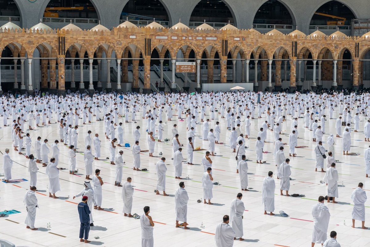 HaramainInfo's tweet image. Jumu'ah Salaah at Masjid Al Haram earlier