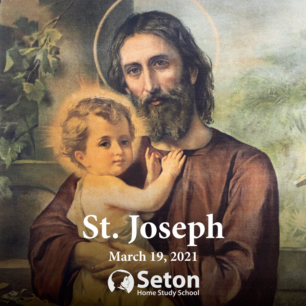 SetonHomeSchool's tweet photo. Have a very blessed solemnity of Saint Joseph! https://t.co/EBS2ykCyVt