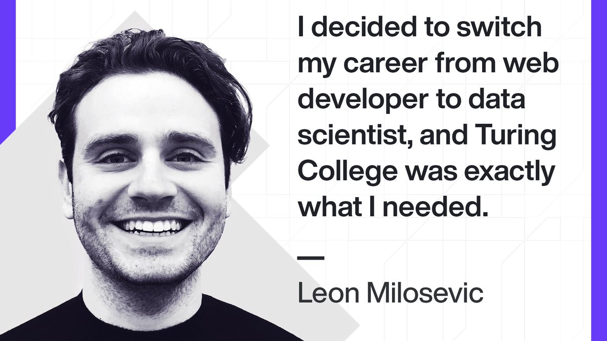 turing_college's tweet image. Join a team of learners who are passionate about data science.🧑‍💻  It is time for a change. Level up on your skills.

Apply now: tsociety.typeform.com/to/FPhcvYA

#remotecourse #machinelearnng #data #bigdata #newcourse #newstart