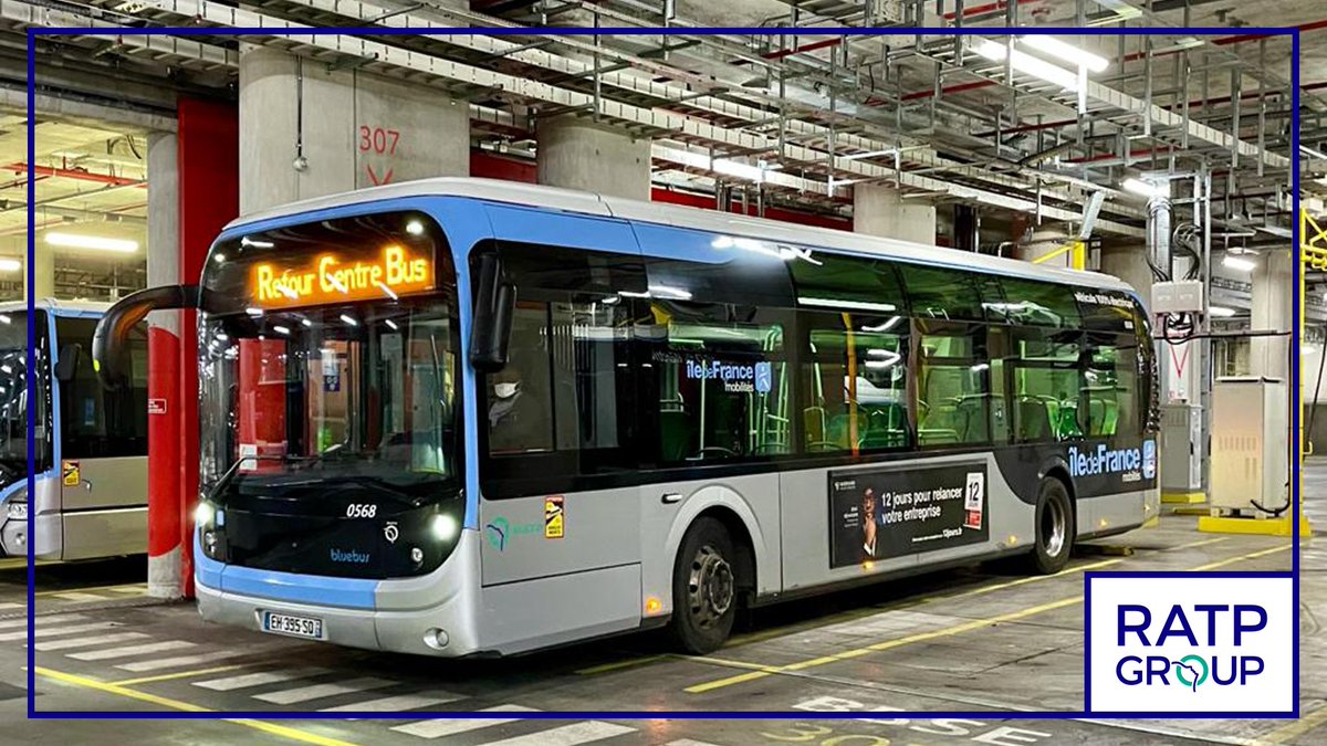 RATPGroup_Terr's tweet photo. Au programme : voyage à bord d'un bus électrique #Heuliez, puis présentation du centre bus de Montrouge, entièrement converti. https://t.co/e8YDpy3PqZ
