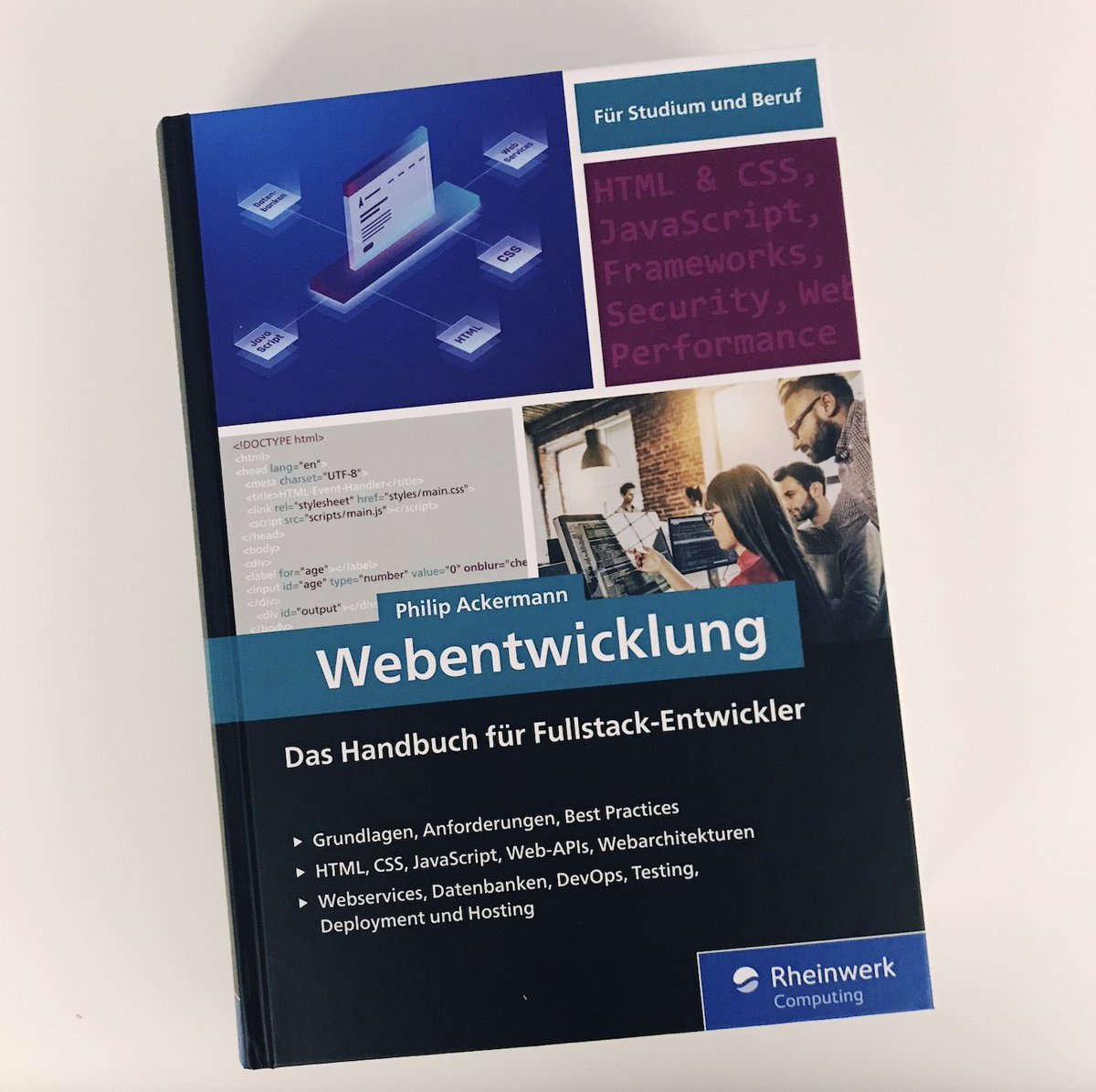 cleancoderocker's tweet image. 🔥🔥🔥 There it is!!! 🥳🎉🚀 My new 🇩🇪 book on #fullstack & #webdevelopment ☺️
More than 660 pages to get you started
Preorder @rheinwerkverlag 👉 rheinwerk-verlag.de/webentwicklung…
& 🙏 follow 👉 @webdevhandbuch ☺️
#HTML #CSS #javascript #NodeJS #SQL #NoSQL #git #docker #100DaysOfCode