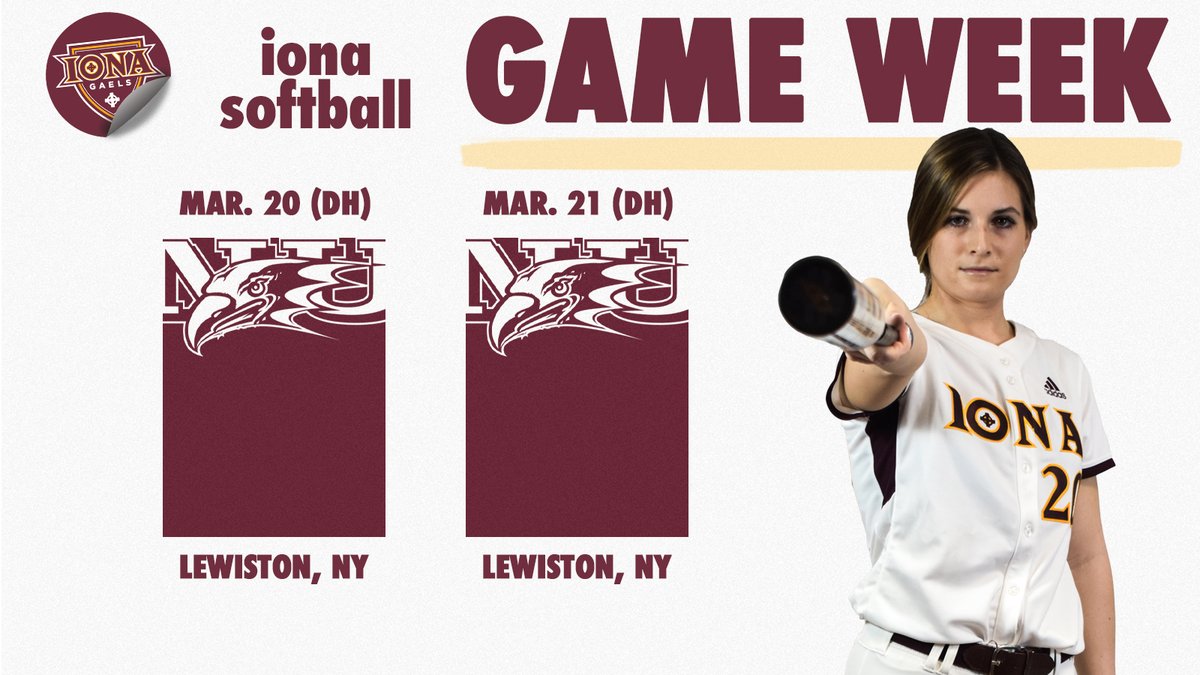 Officially 𝐎𝐟𝐟𝐢𝐜𝐢𝐚𝐥.

It's game week for #ICSB. 

#MAACSoftball #GaelNation
