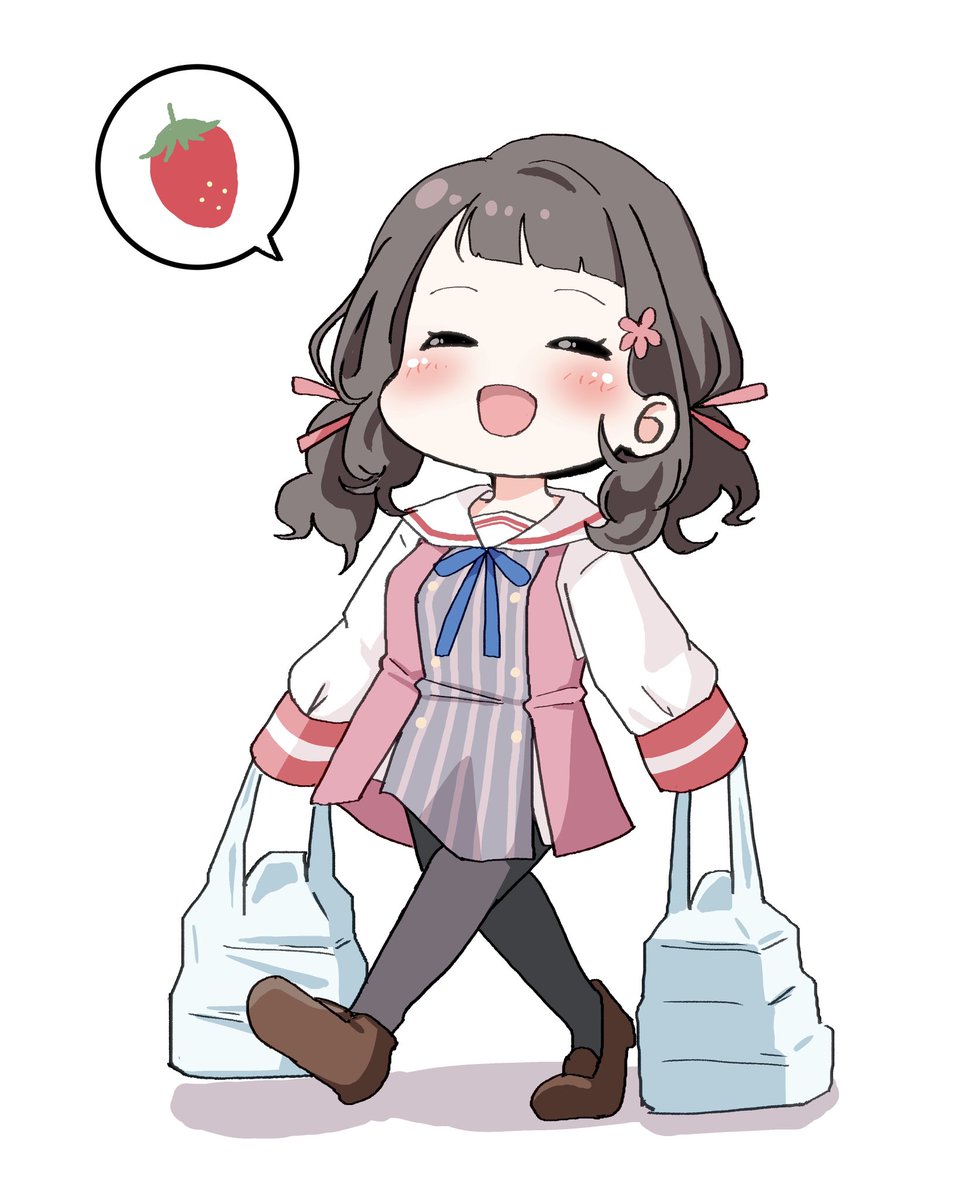 配信おつくりでした🌰 さくら先生のお話いつもとっても癒しになってます✨ 画像は8パック2キロのいちごを買って帰るさくら先生です。この後家で頭抱えたらしい #なま栗 