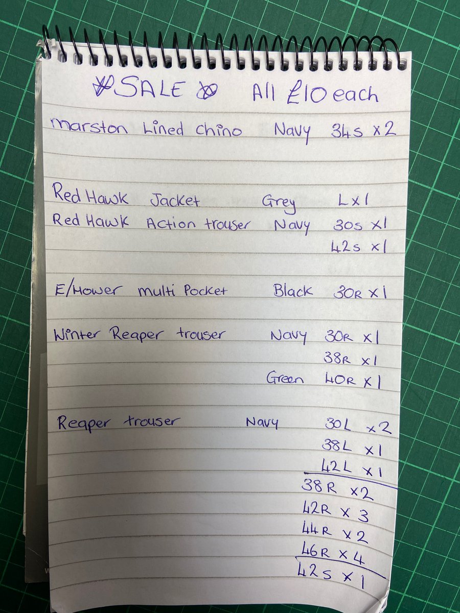 Thebikeshedbute's tweet photo. The sun has affected the grumpy shop keeper 2 you dont hear him say
We are having an end of line SALE
All Dickies trousers have been DISCOUNTED to £10 The shop is open normal hours so pop in &amp; grab a bargain before he changes his mind
#teambikeshed #supportlocal
#open7daysforyou https://t.co/KMchCXxe0O