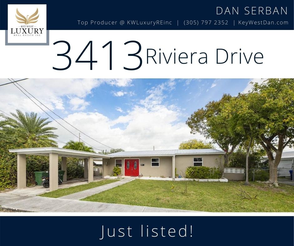 3413 Riviera Drive
3 Beds | 2 Baths | 1,684 Sq Ft
Listed @ $772,000

Click below to know more.

dan.keywestluxuryrealestateinc.com/homes/3413-Riv…

Dan Serban
Top Producer@KWLuxuryREinc
Key West Luxury Real Estate Inc.
(305) 797 2352
KeyWestDan.com

Photo credits: Nick Doll

#DanSerbanSells