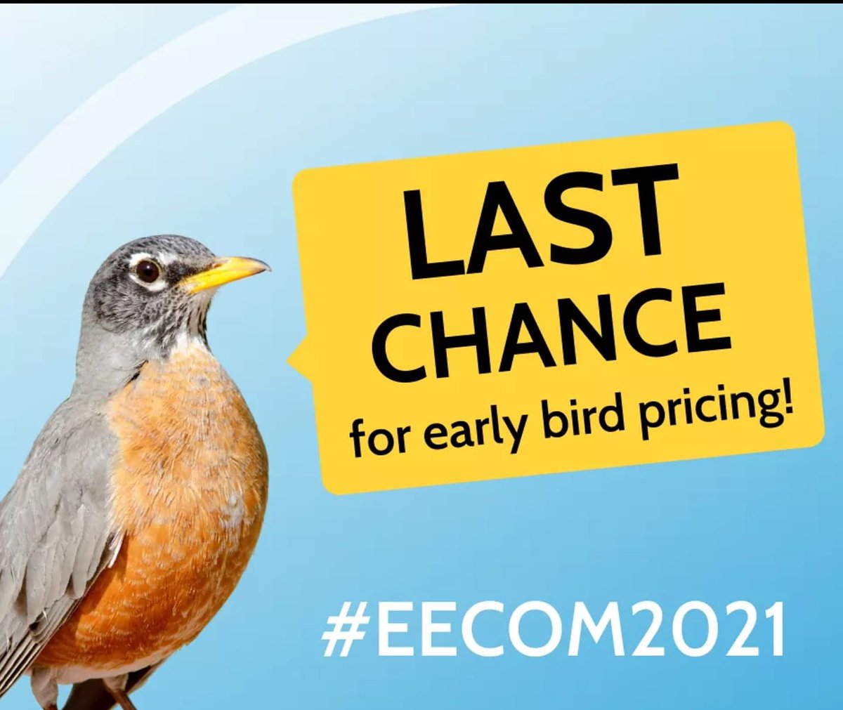 eecom_info's tweet photo. Early bird pricing for #EECOM2021 ends TODAY, March 19! Don’t miss out on this virtual environmental education conference featuring amazing presentations and inspiring speakers. Learn more and register now: https://t.co/WuxUweNlOZ https://t.co/Ja4iuKiVZP