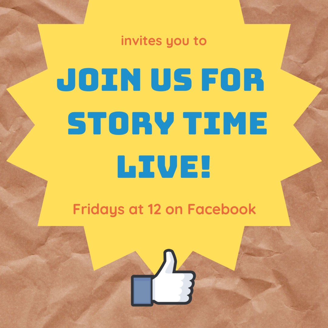 CbruckMccall's tweet photo. Storytime LIVEstream on Facebook today @ noon! https://t.co/aPiS6tCrH2