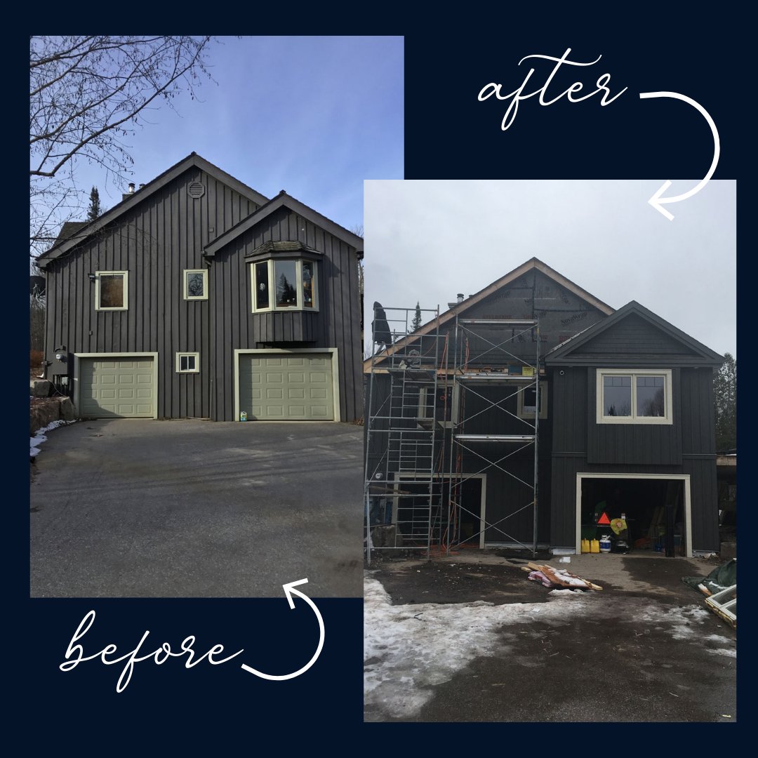 JDCCustHomes's tweet photo. JDC was hired to replace the roofing and strip the exterior walls from the outside in, to the drywall and then re-build the exterior envelope using modern building techniques.

https://t.co/aPHpNGsQlg
.
.
.
.
.
#JDCCustomHomes #CustomHomes  #Cottages #Renovations #Additions https://t.co/q8gIAp6AfA
