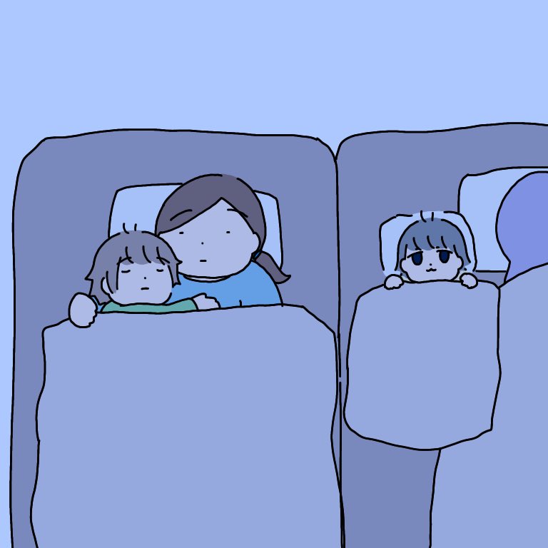 寝る時。
#育児漫画 #育児絵日記 