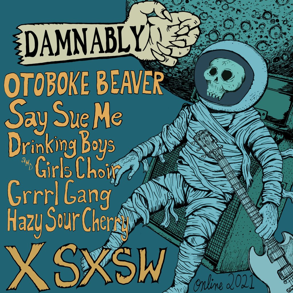 grrrlgangband's tweet photo. Let’s go everyone you know what to do we’ll see you guys at channel 2 of @sxsw online, 6 PM CT (GMT 11) with the #Famnably @damnably 💫💫💫 https://t.co/XrDaBxv7p7