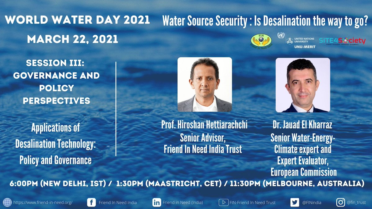 Speakers for Session III: FIN WWD2021