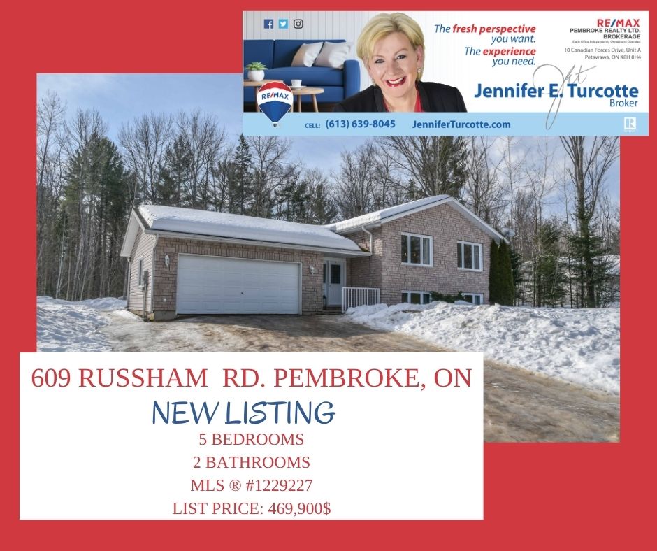 BugMeAnytime's tweet image. Welcome to 609 Russham Rd., my NEW LISTING‼️ Pristine, updated hi-ranch home situated on a country lot between Pembroke and Petawawa! 🏡Open concept main level with a renovated kitchen with heated floors and granite counters. ✅Contact me today for a showing! 📲 613-639-8045