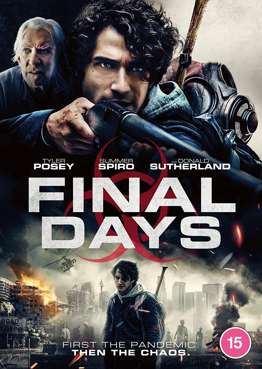 beentothemovies's tweet photo. #FINALDAYS - UK Trailer - Horror Starring #TylerPosey, #SummerSpiro & #DonaldSutherland
A world in chaos, a pandemic left unchecked and humanity on the brink of extinction… This is no time to be alone!
https://t.co/oihJoQUGis https://t.co/ZJrieSRlaY