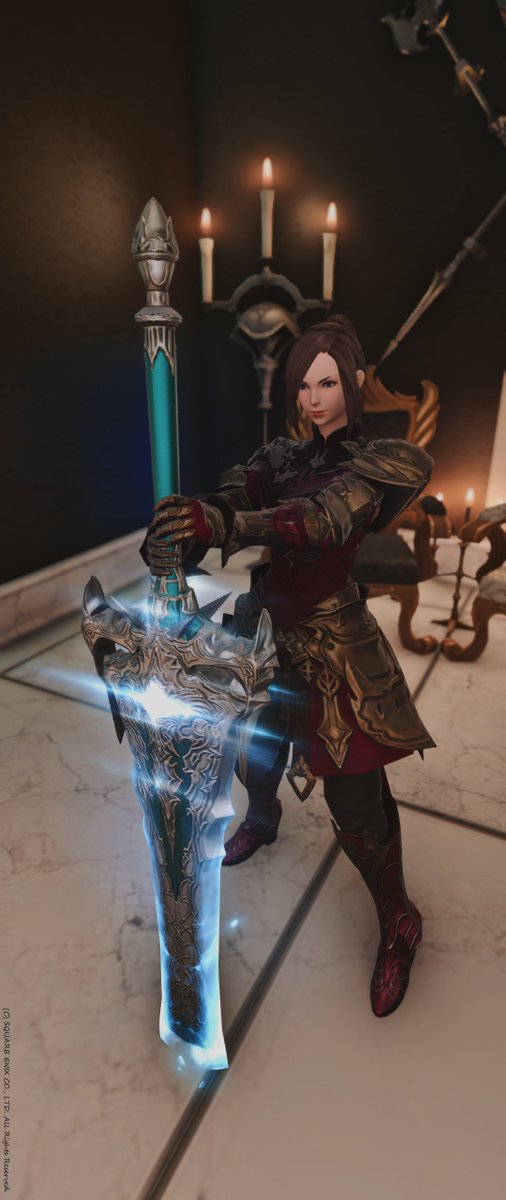 マリン Mandra鯖 個人的にお気に入りな暗黒剣その クレイモア オブ ラウンド マケボで見て一目惚れしたやつ 個人的にどの光るやつよりも光り方が良い 光り方としてなら絶武器が見習ってほしいレベル 光っているけどキャラをそこまで被らせないのも