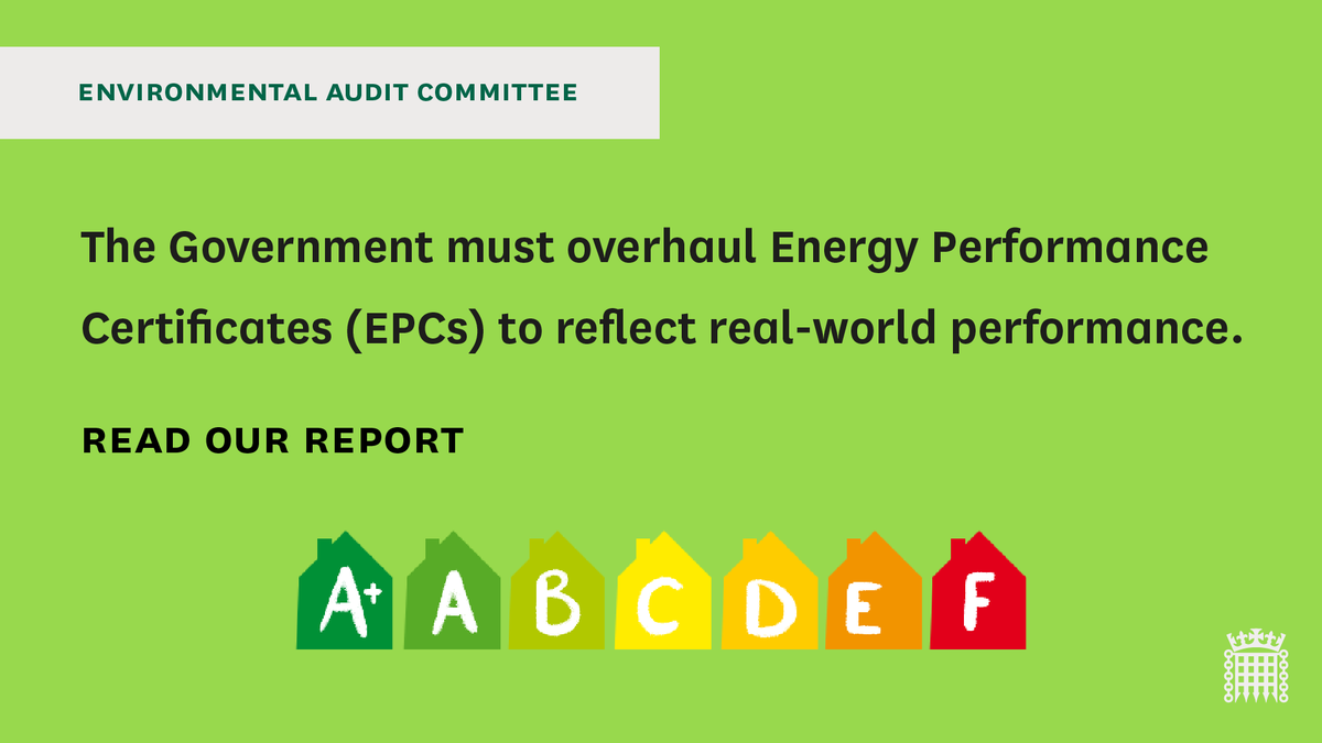 CommonsEAC's tweet photo. Inaccurate energy performance certificates are doing nothing to improve the value of our decarbonised homes.

🏡 Read our report - Energy efficiency of existing homes - out today https://t.co/1h0npIj4vH 📗 #EnergyEfficiency https://t.co/lb7bGSMlSC