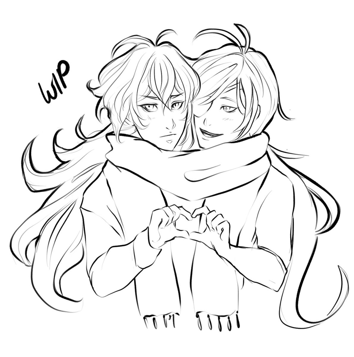 FeeDraws's tweet photo. WIP #kaeluc #genshinimpact #genshinimpactfanart https://t.co/BARmcIiQmm