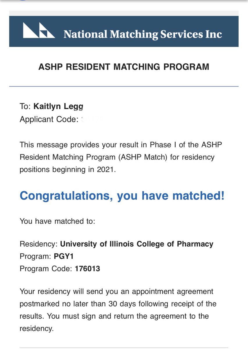 I matched to my number one program and I couldn’t be happier 🥰 
#TwitteRx #RxMatch2021