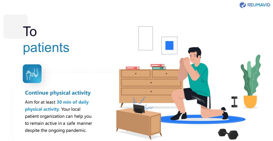 NASSexercise's tweet photo. One of the most important things you can do to manage #axialSpA is to stay active. The #Reumavid study shows 46% of people with rheumatic conditions stopped exercising during the pandemic. Help shape future services, have your say in follow up survey 👉 https://t.co/tM1cfbWyQF. https://t.co/SkshZ8V8V8