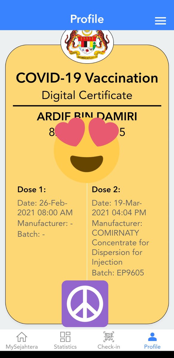 I'm done! 💪🏻
#lengkap2dos 
#LindungDiriLindungSemua 
#sayatelahdivaksin 
#fightcovid19