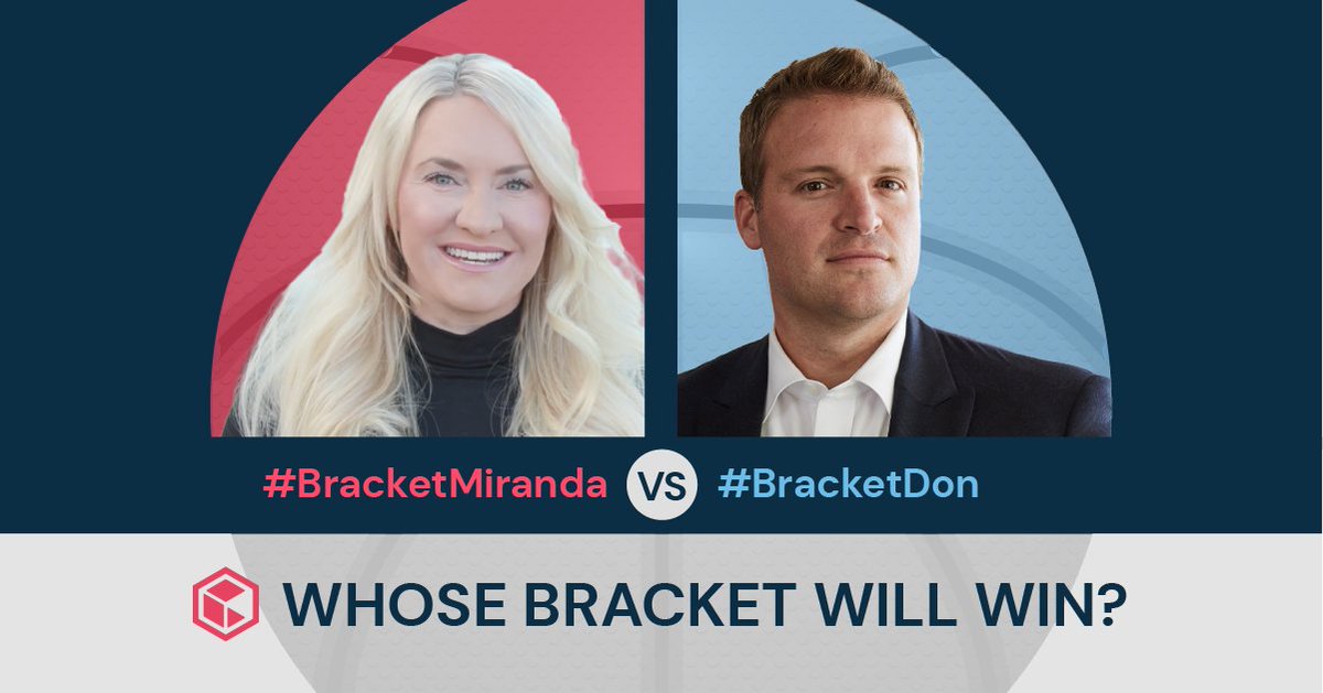 Commvault's tweet photo. Are you on team #BracketMiranda or #BracketDon? Fill out your own #Commvault #MarchMadness #bracket and get your #dribble and #data on! Learn more: https://t.co/iHyX6w7Qo0 https://t.co/JuulFPhGCI