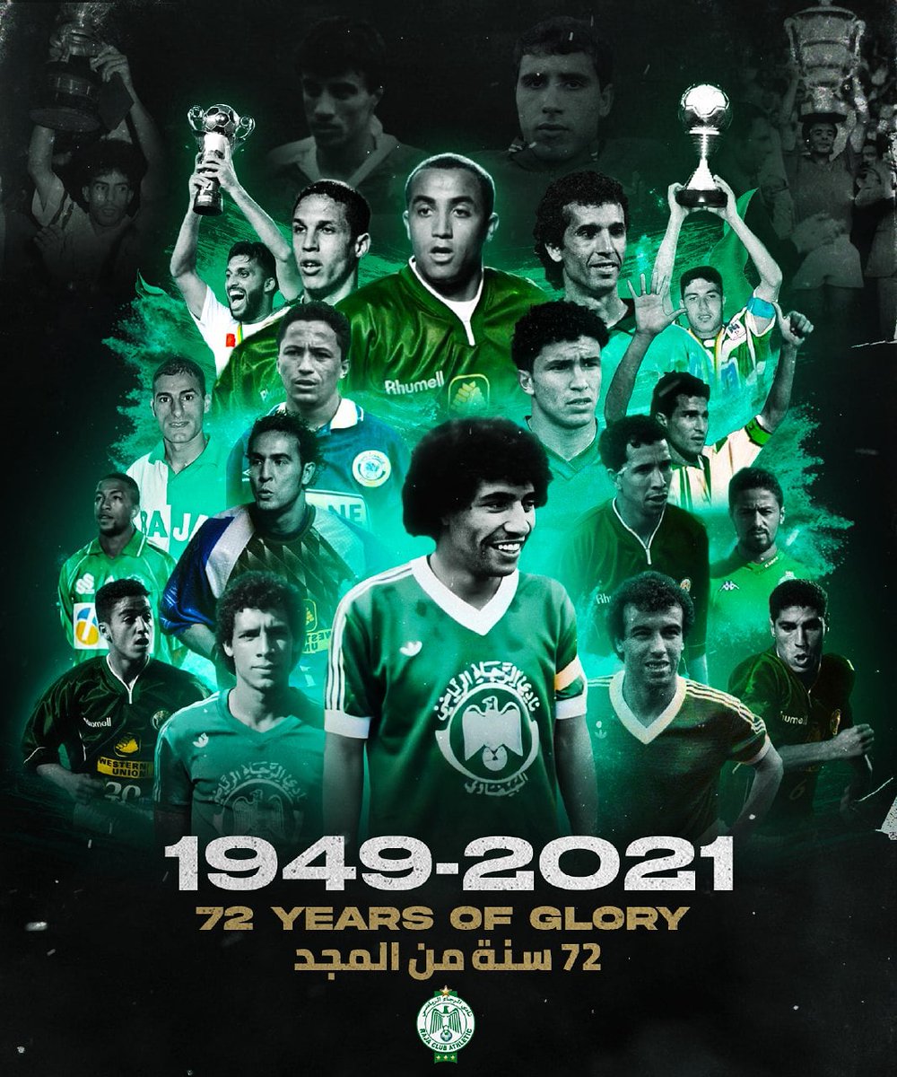 Raja Club Athletic 72 Years Of Glory And The Show Is Still On Tomorrow On March We Celebrate The Anniversary Of This Unparalleled Football Club We Hope To Achieve Raja Club Athletic 72 Years Of Glory And The Show Is Still On Tomorrow On March We Celebrate The Anniversary Of This Unparalleled Football Club We Hope To Achieve