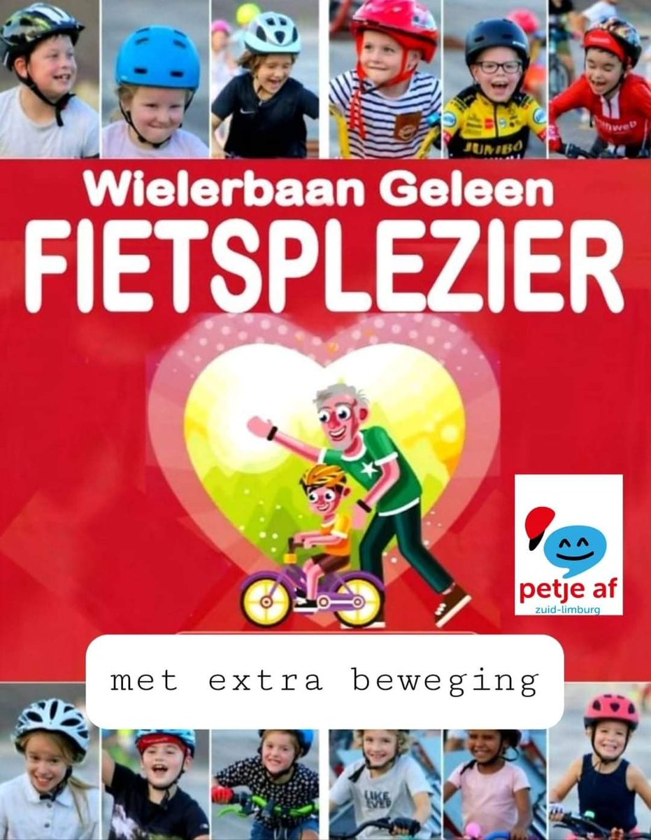 𝗟𝗔𝗔𝗧𝗦𝗧𝗘 𝗞𝗘𝗘𝗥 𝗢𝗣 𝗭𝗔𝗧𝗘𝗥𝗗𝗔𝗚!
Zaterdag 20 maart 2021 
10:45 | 11:30 | FIETSPLEZIER &amp; BEWEGING
Kinderen (leeftijd 4 t/m 13 jaar) doen op hun eigen fiets mee aan fietsvaardigheid training.