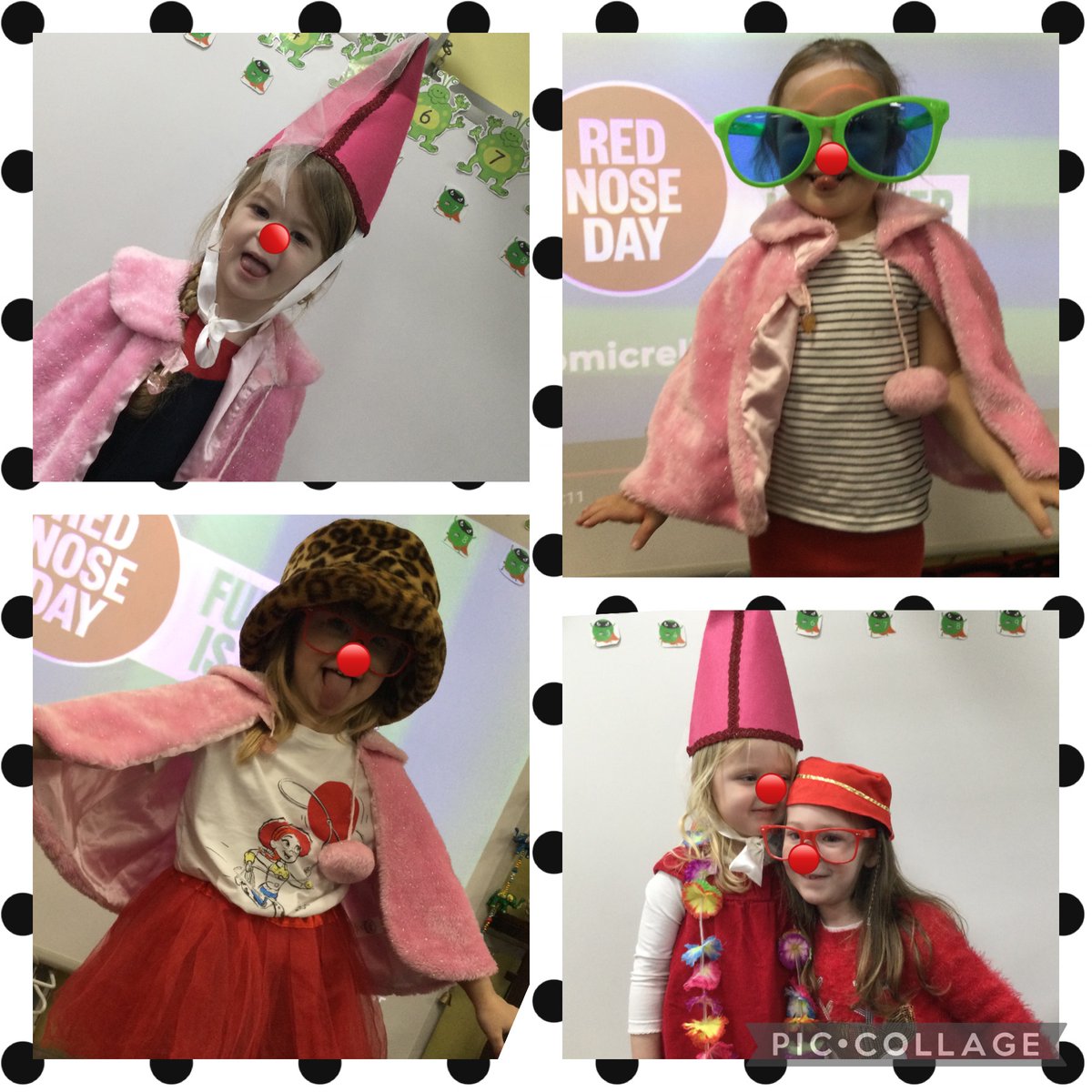 We talked about why we came to school dressed in red today and why we buy red noses. Once we had learnt about the serious side of Comic Relief we had fun dressing up and pulling funny faces. 🔴