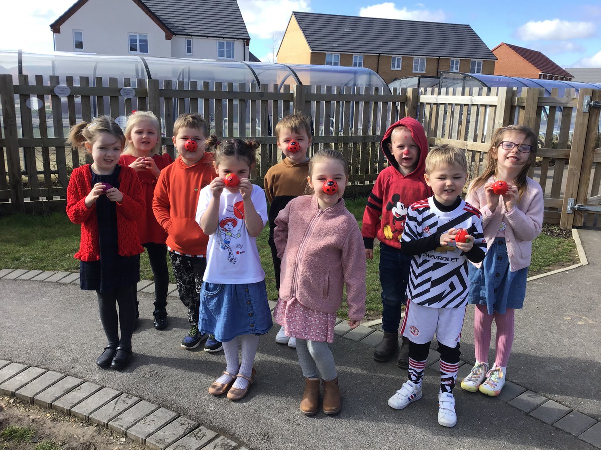 The children come to school all ready for Red Nose Day today dressed in their favourite clothes and red noses! Thank you so much for all your very kind donations to this amazing cause. #comicrelief2021 #rednoseday2021 #goodcauses #enjoyment #rednose