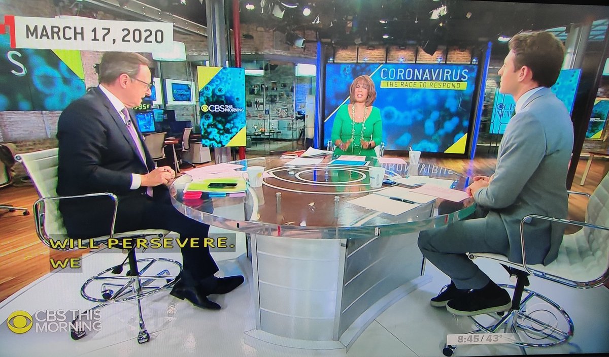 mgborkowski's tweet photo. Today's one-year coronavirus retrospective on @CBSThisMorning confirms that @GayleKing rocks the same #StPatricksDay dress every year! ❤️ #wellgetthroughthis https://t.co/KGS5HhYDuP