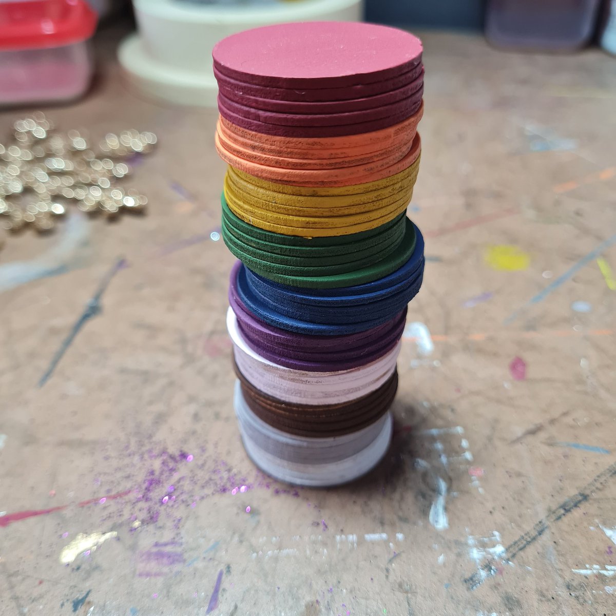 Painting the Town sample chips..
Take them to any paint store and scan to colour match. #boycott